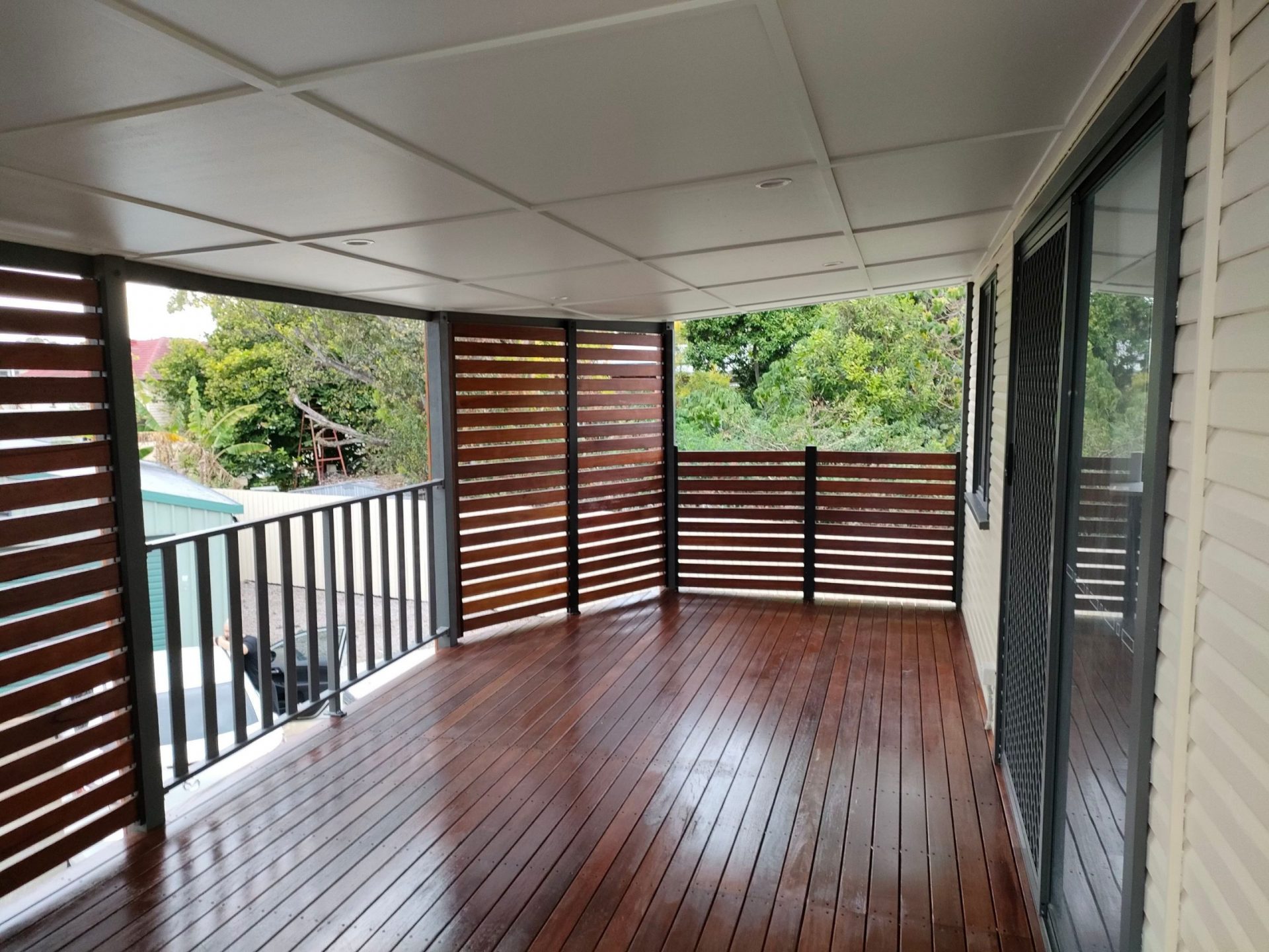 Timber deck terrace