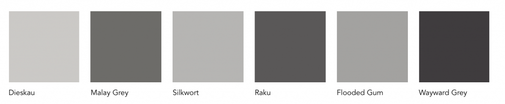 3 different types of greys