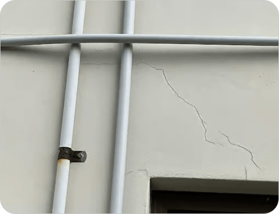 exterior rendered defects