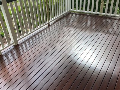 Completed deck oiling